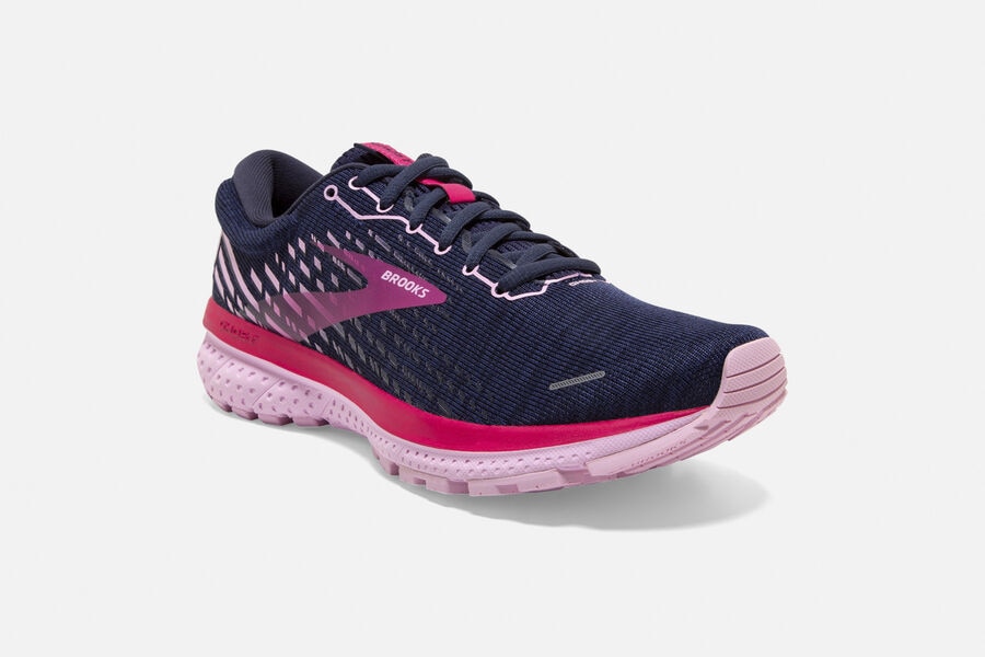 Brooks Ghost 13 Road Loopschoenen Dames - Donkerblauw/Rood - 428765BDM